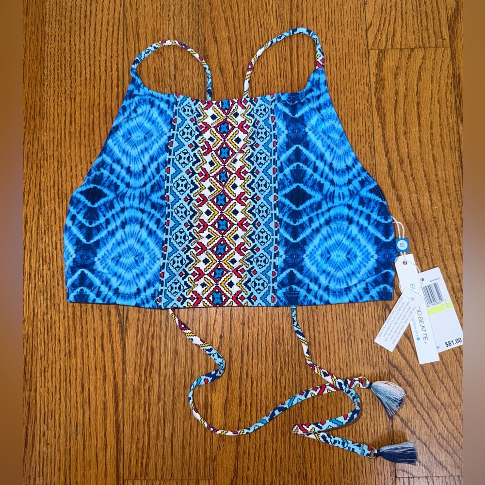 NWT Bleu Rod Beattie Halter Bikini Top Size 4